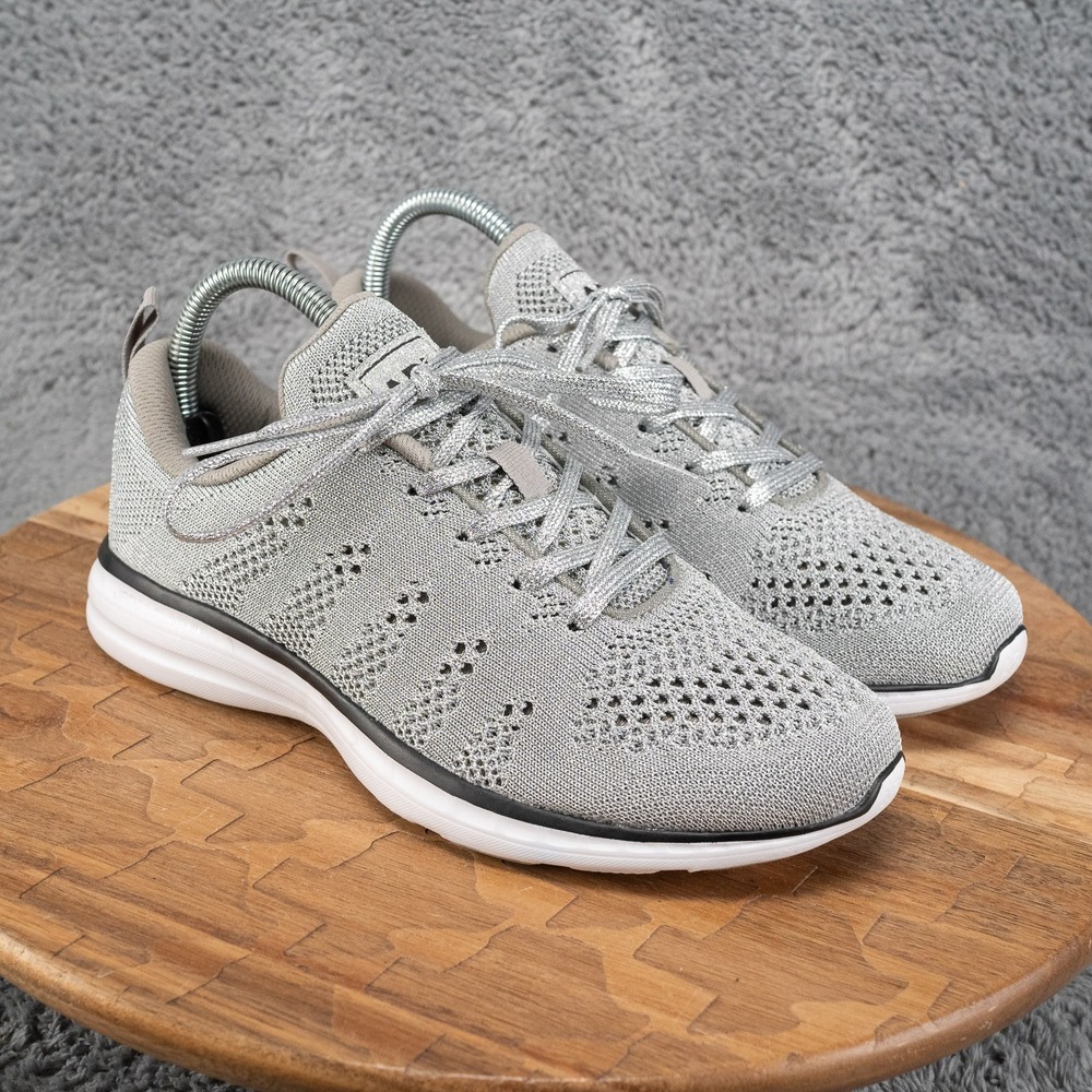 APL Women's TechLoom Pro Running Shoes Gray Knit Size 7.5